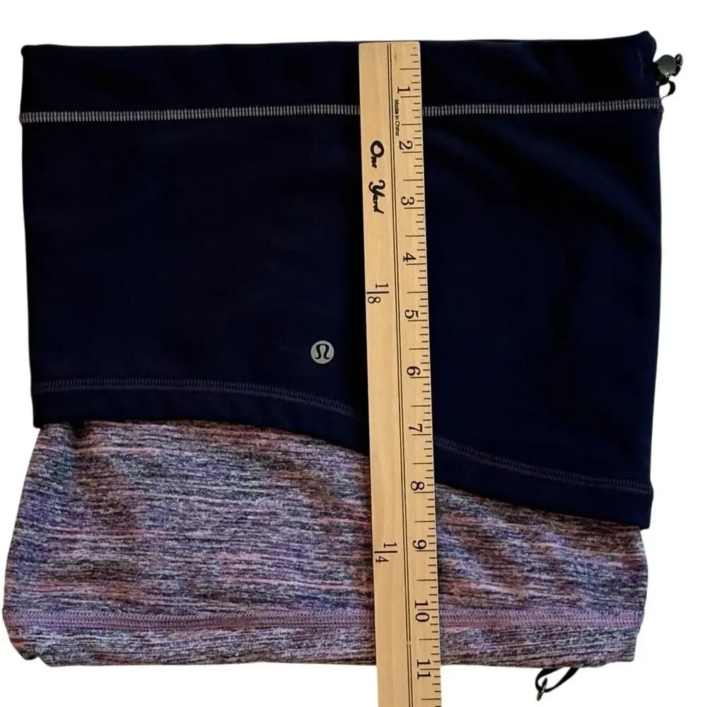 Lululemon Run Fast Neck Warmer Gaiter Womens O/S Purple Softshell Scarf Outdoors